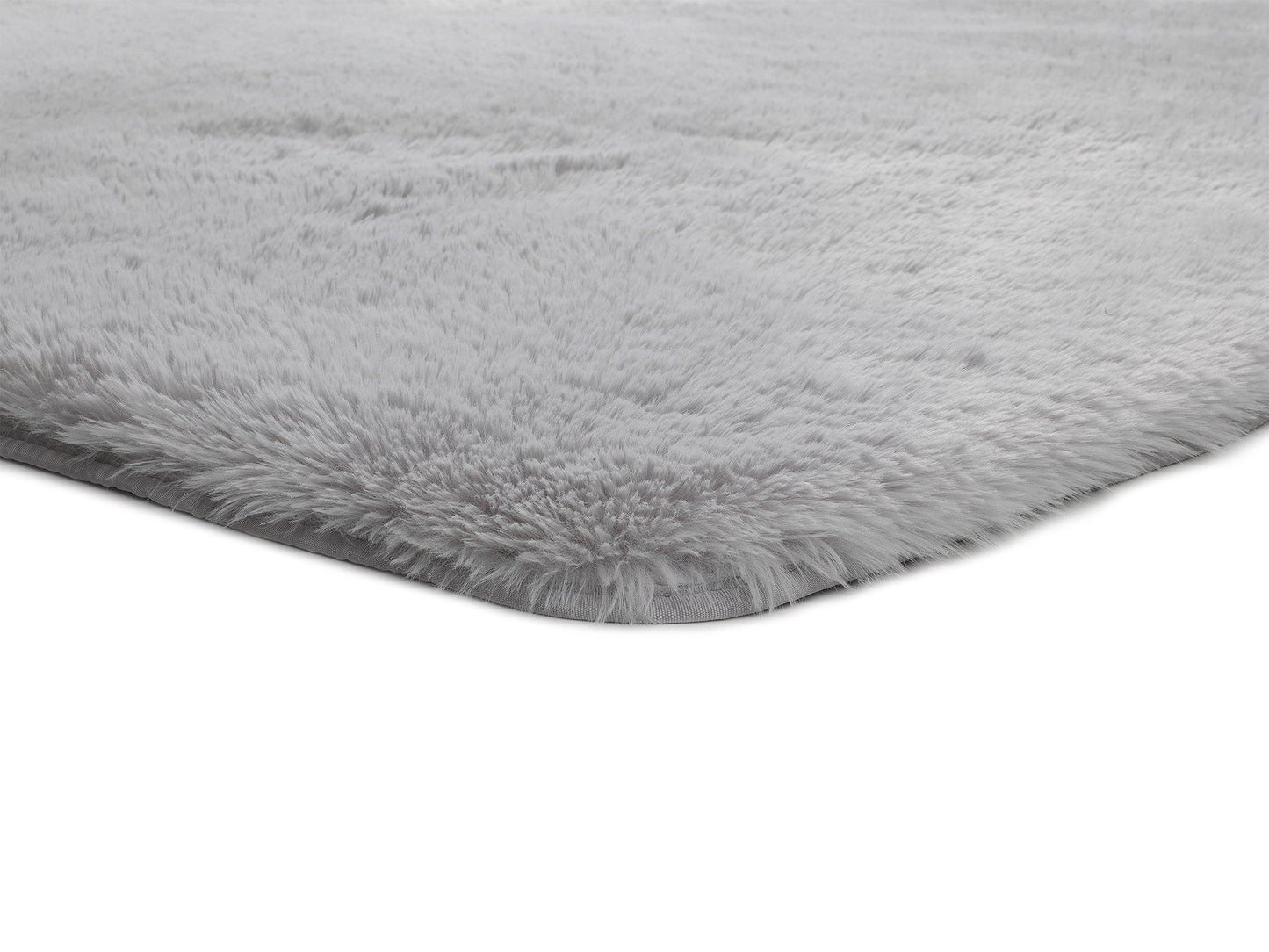 Moma Alfombra Alpaca Liso Plata Macro