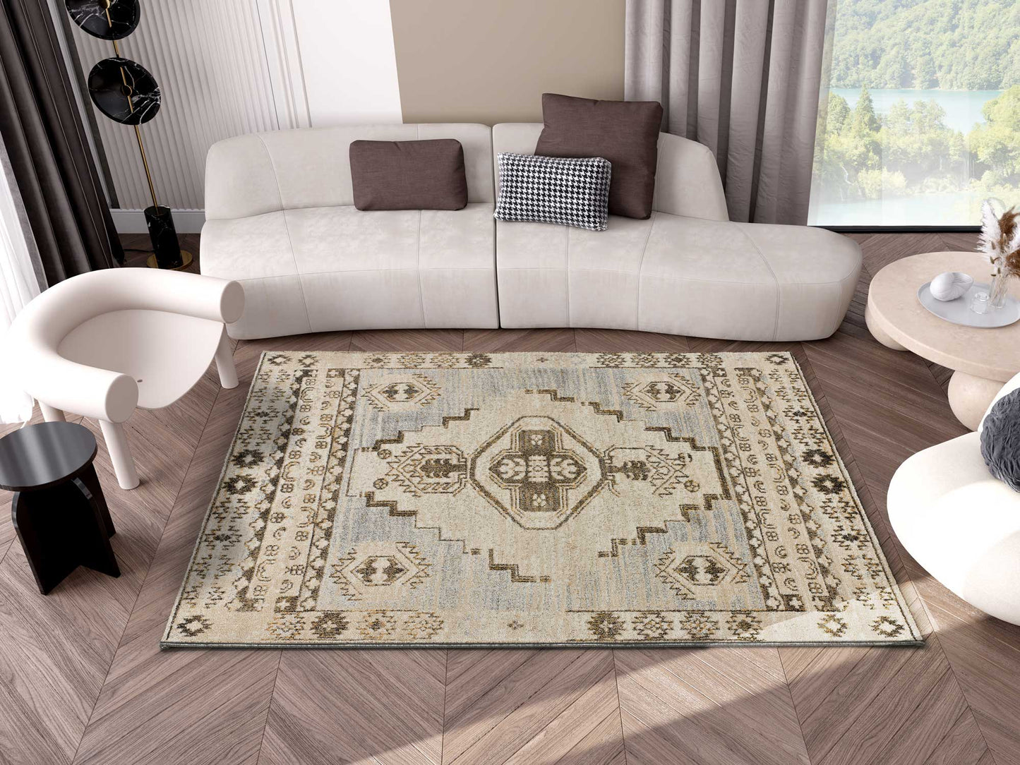 Alfombra Beire 12675 Beige