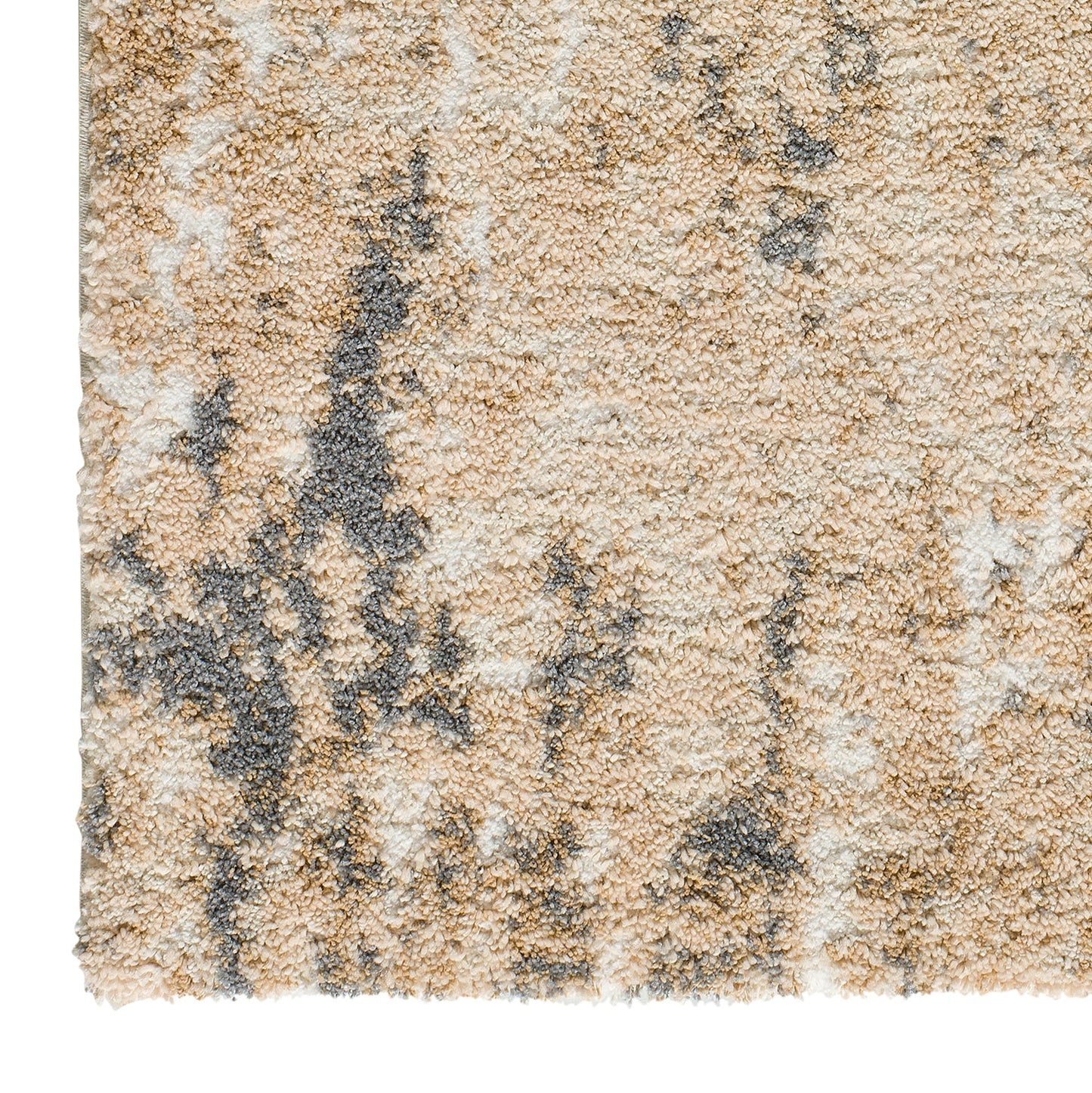 Moma Alfombra abstracta con relieve Enya 8693 Beige esquina