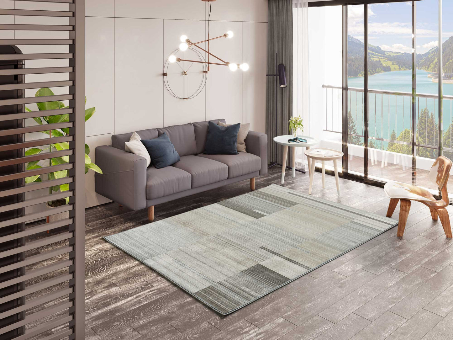 Moma Alfombra vintage en viscosa Legacy 634 Beige ambiente