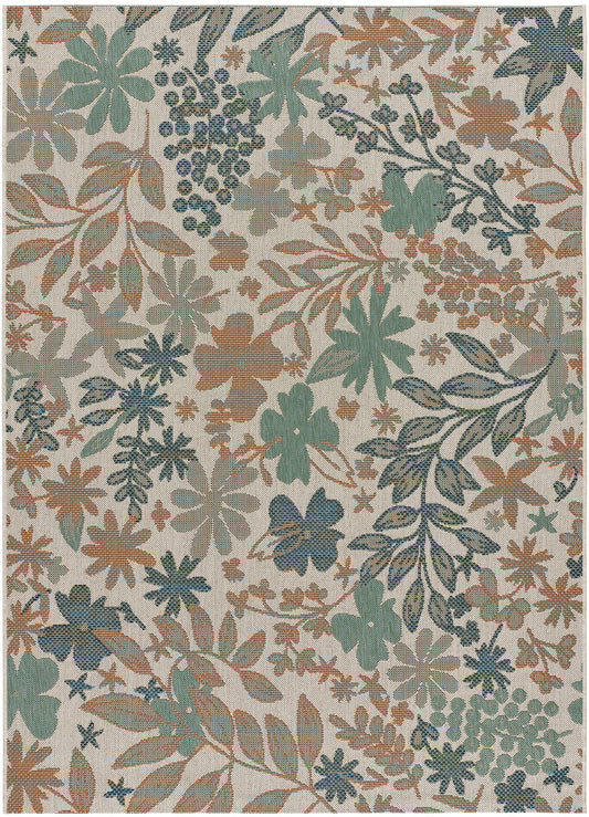 Moma Alfombra floral Indoor-Outdoor Lucca 6108 Multicolor