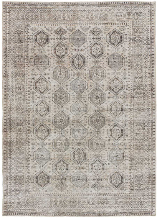 Alfombra Mandala 5272 Beige