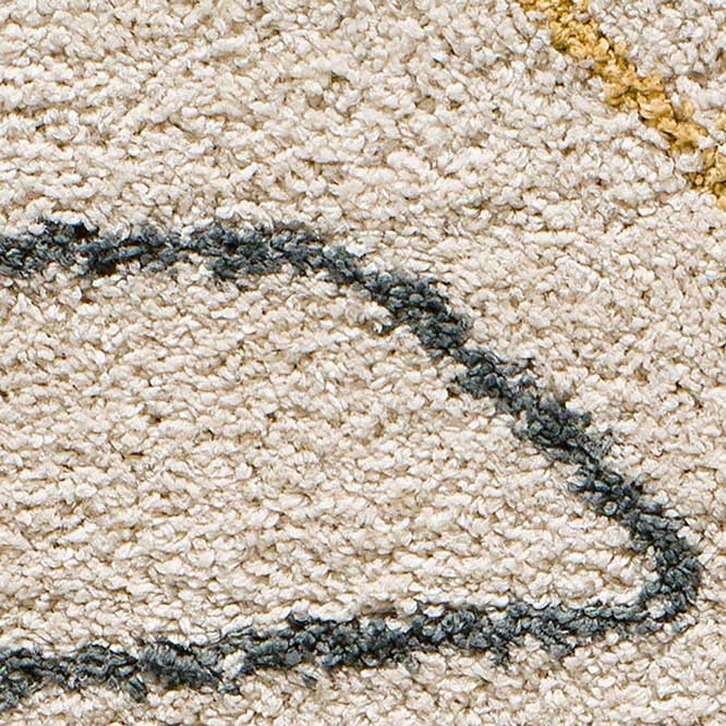 Moma Alfombra geométrica de pelo alto y colores empolvados Maris 62617 Multicolor zoom