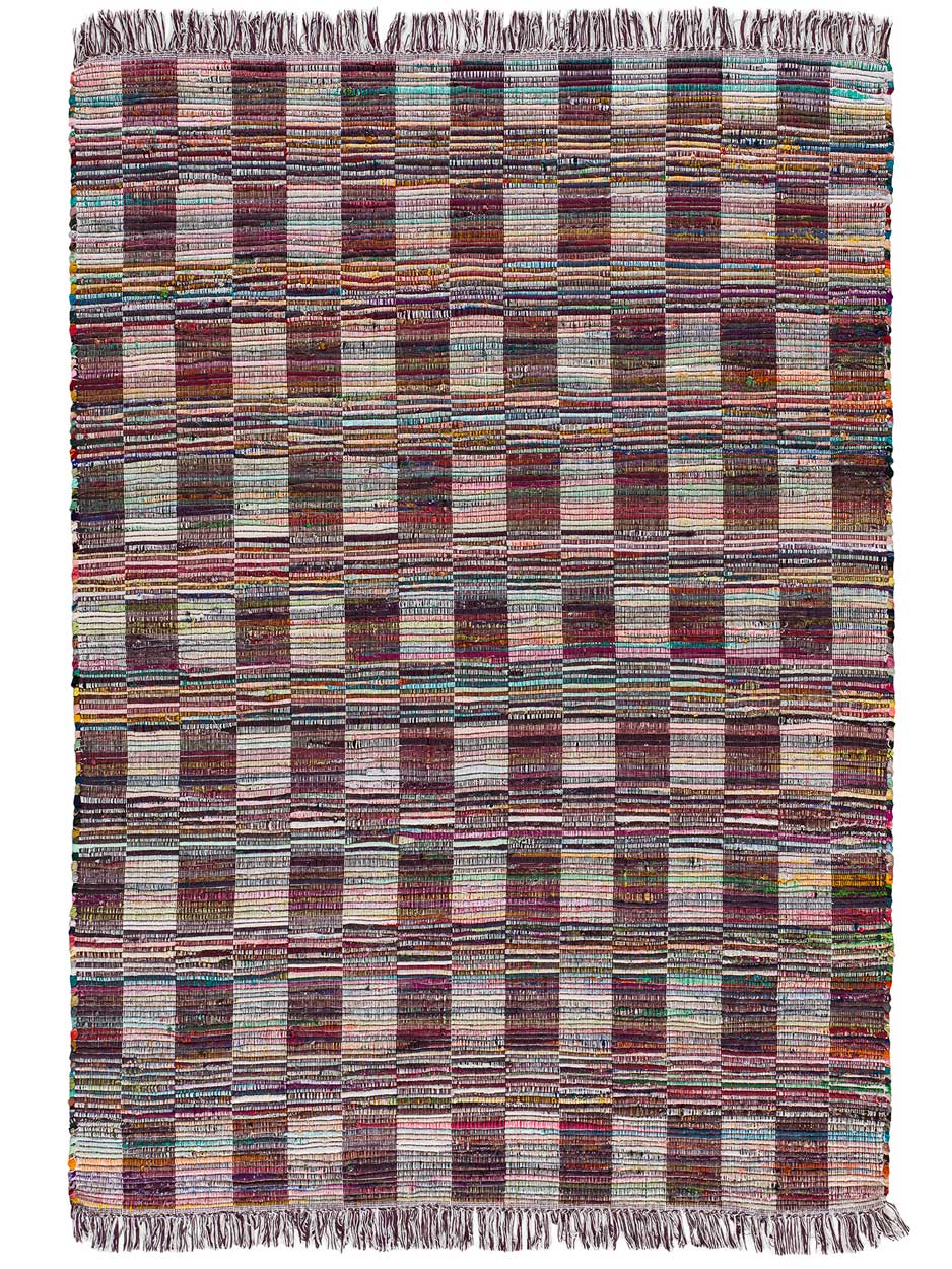 Moma Alfombra reciclada con flecos Recraft 688 Multicolor