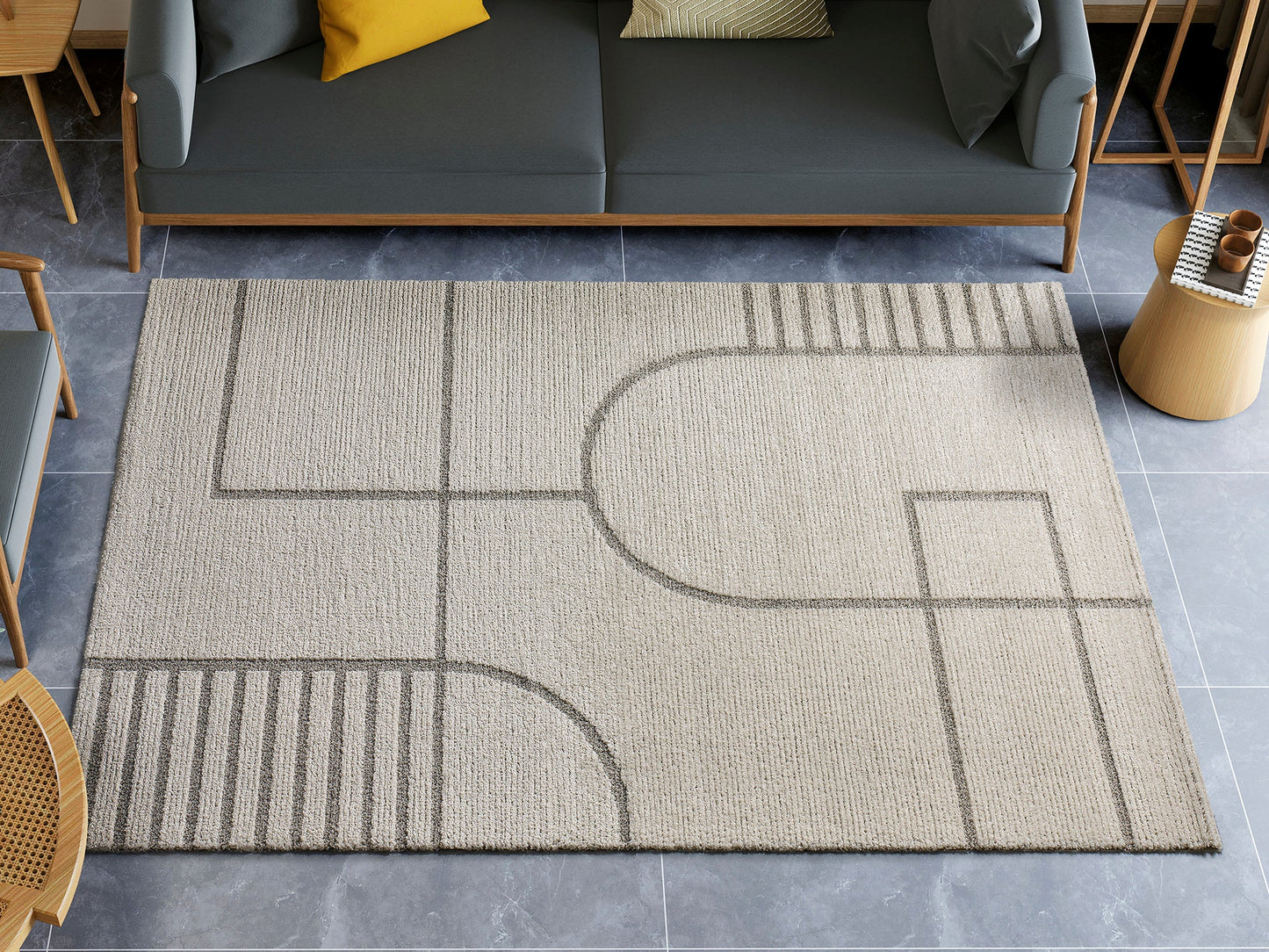 Alfombra Snowy 59664 Beige