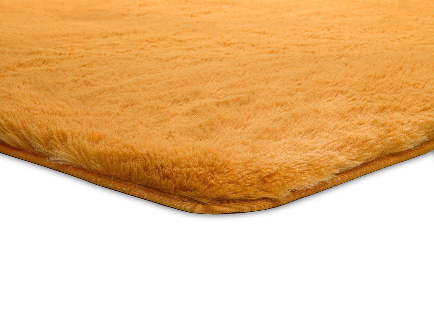 Moma Alfombra Alpaca Liso Mostaza Macro